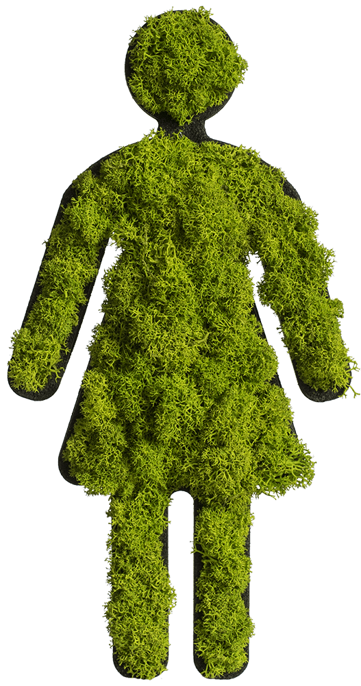 Toiletten Beschilderung "Frau"