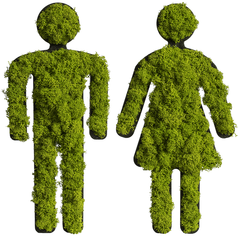 Toiletten Beschilderung "Paar"